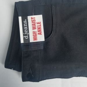 Black lace up skinny jeans